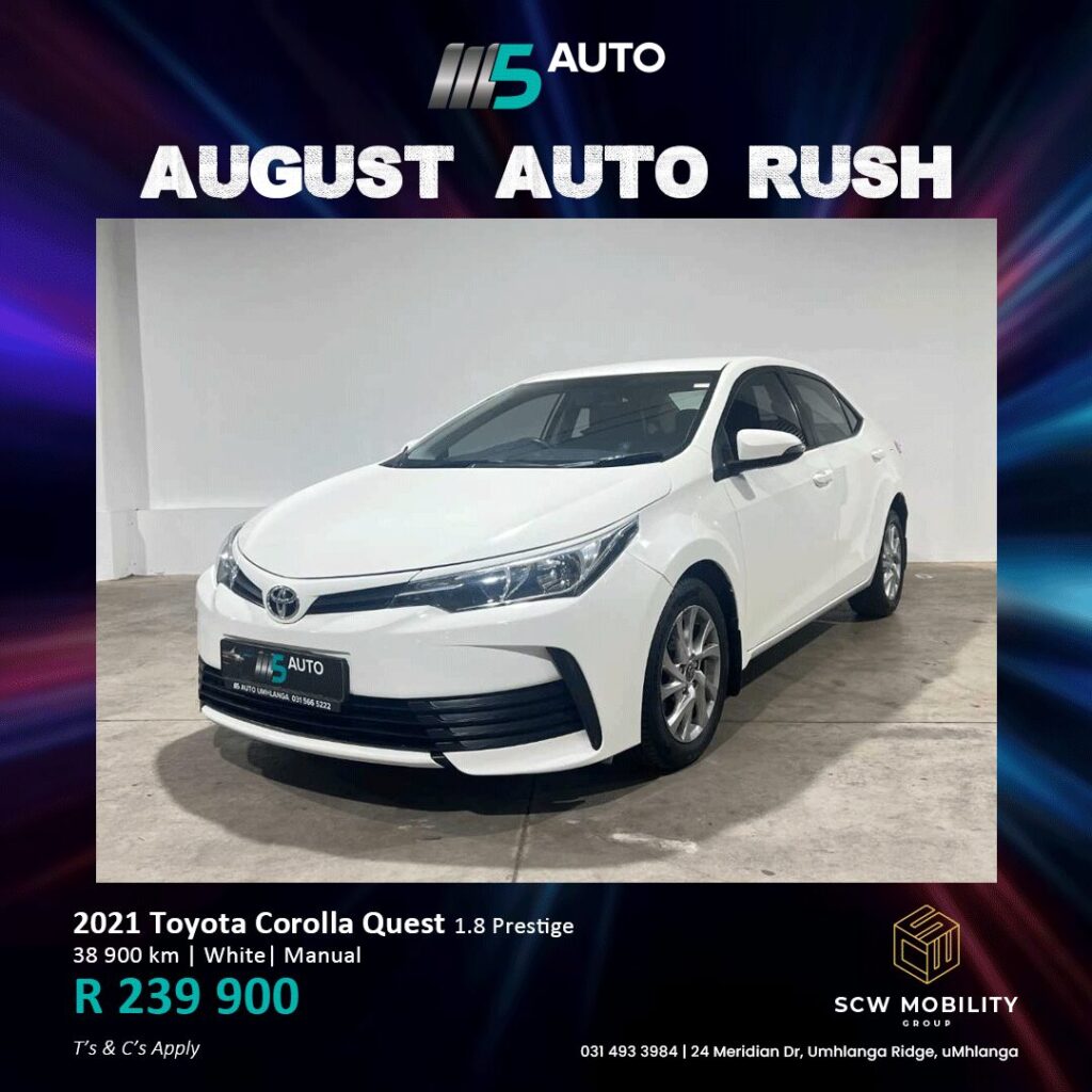 2021 Toyota Corolla Quest now R239 900*