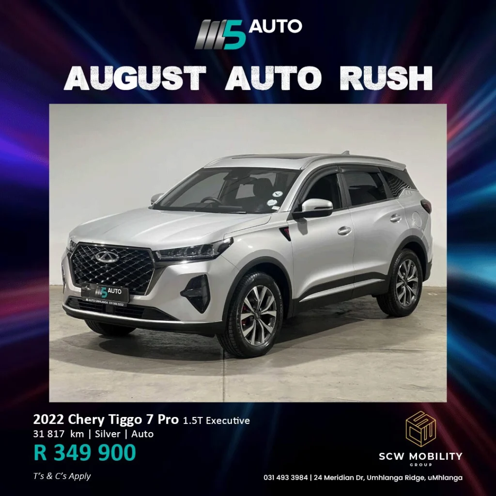 2022 Chery Tiggo 7 Pro now R349 900*