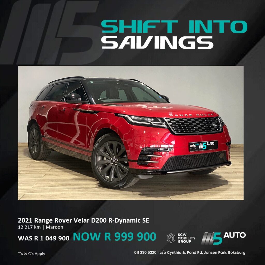 2021 Range Rover Velar D200 now R999 900*
