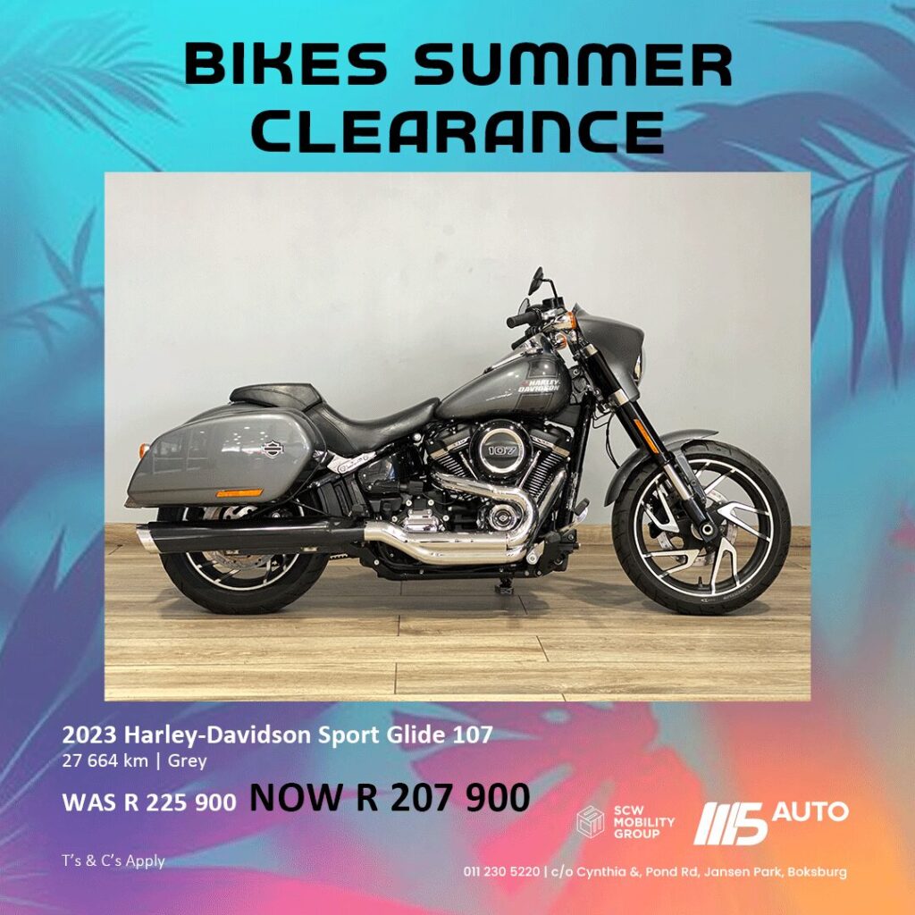 2023 Harley Davidson Sport Glide 107 now R207 900*