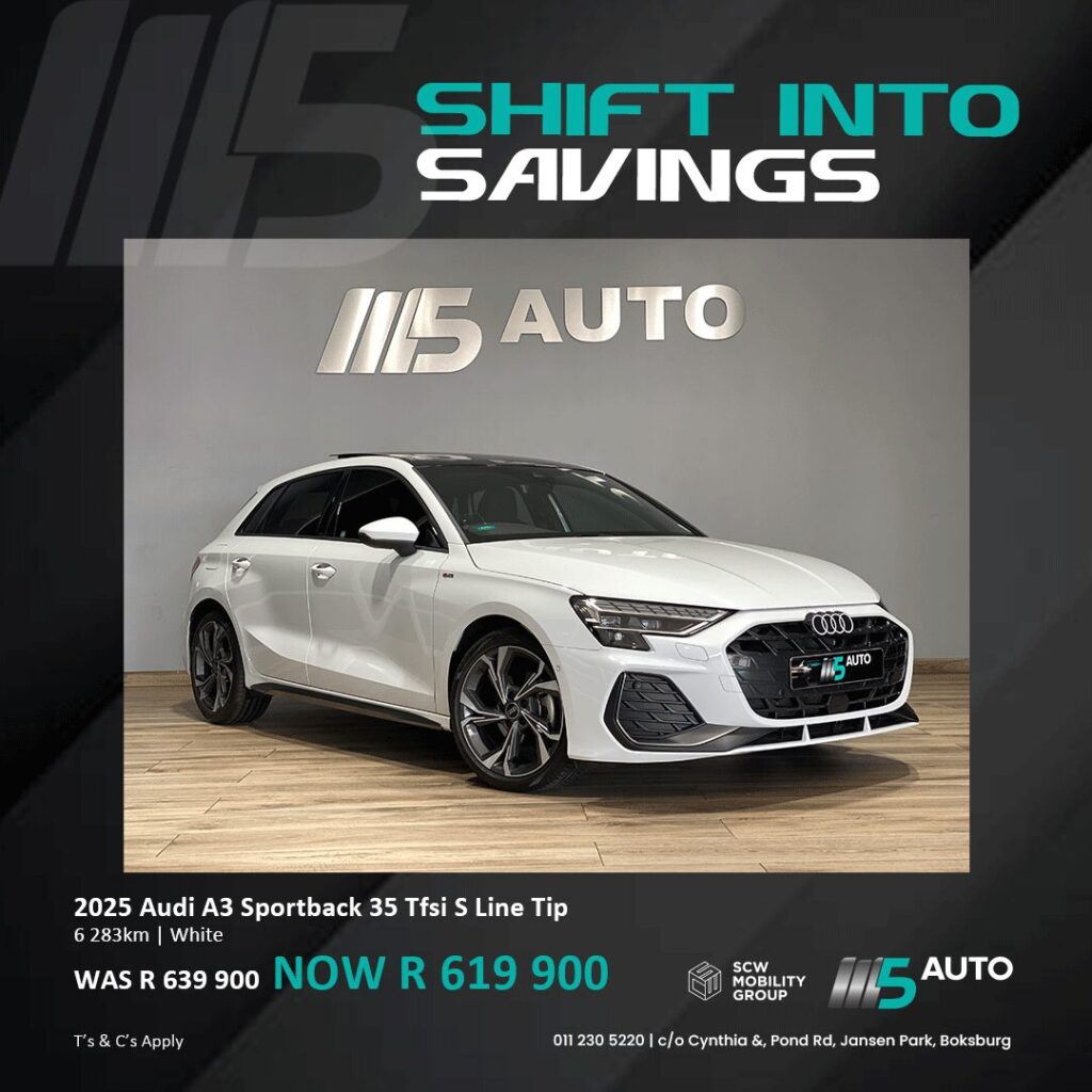2025 Audi A3 Sportback 35 Tfsi S-Line Tip now R619 900*