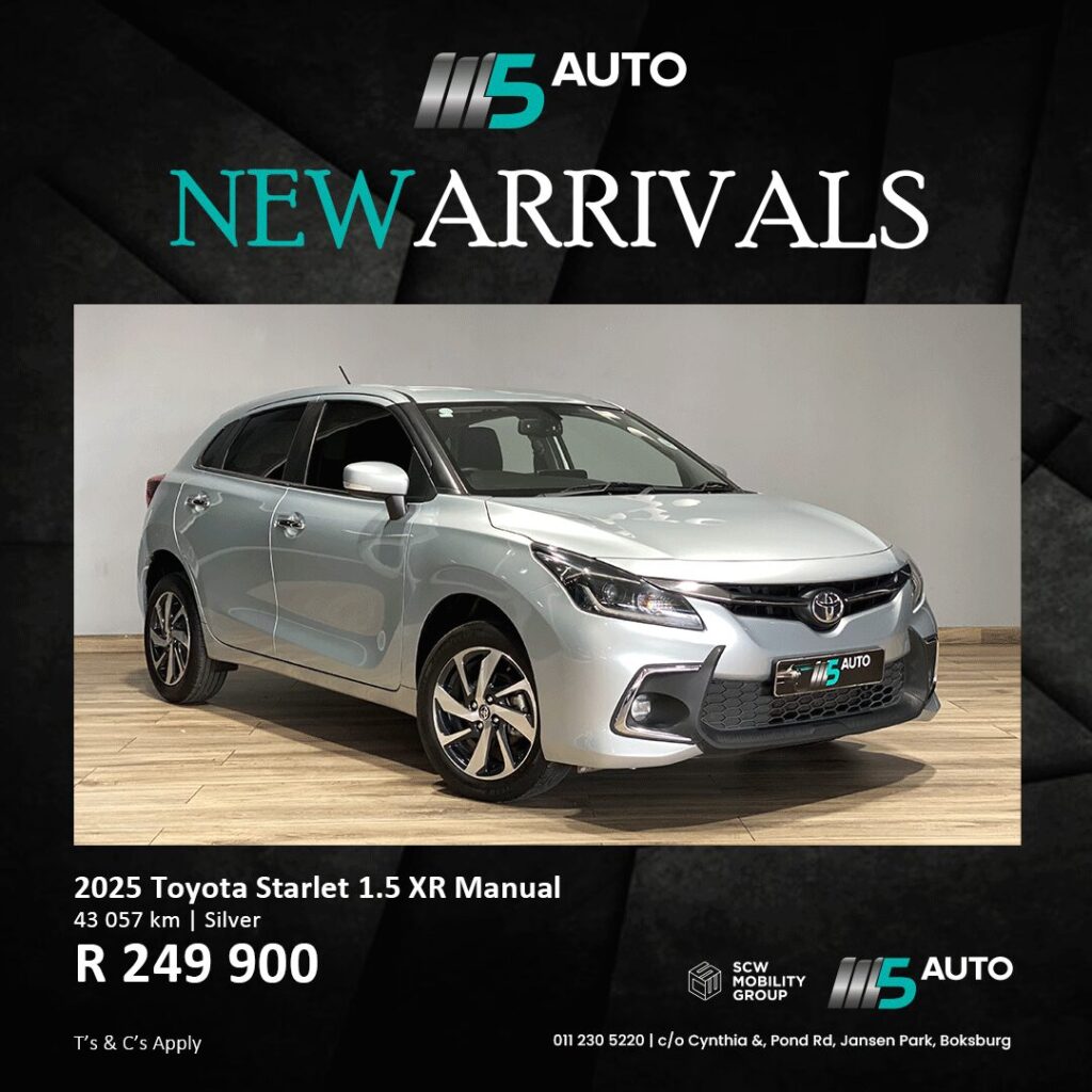 2025 Toyota Starlet 1.5 XR Manual from R249 900*