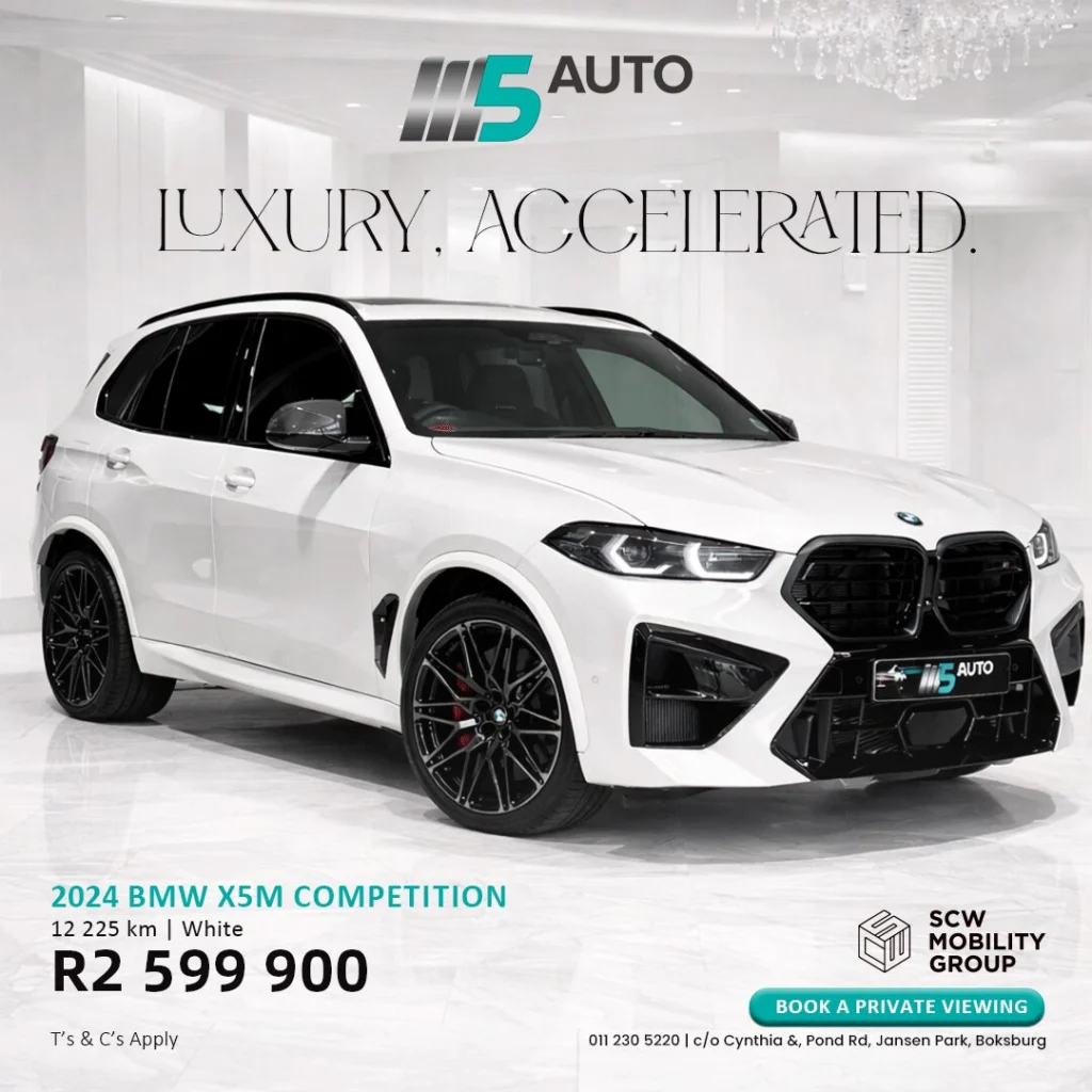 2024 BMW X5M Competition now R2 599 900*