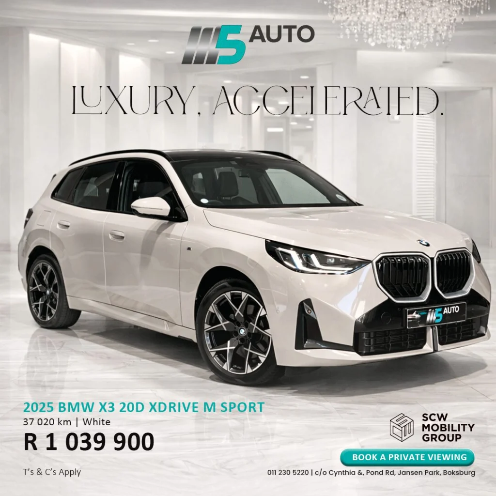2025 BMW X3 20d xDrive M-Sport now R1 039 900*