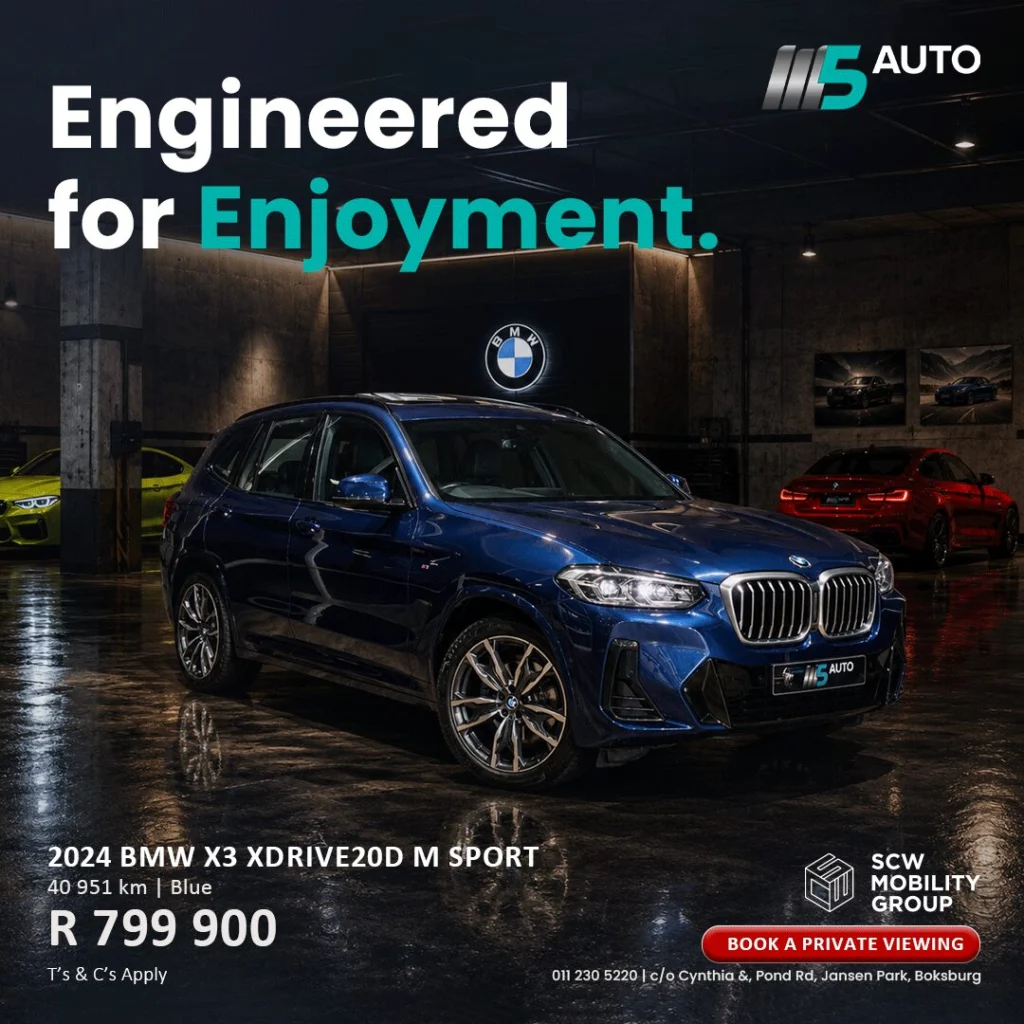 2024 BMW X3 xDrive20d M Sport now R799 900*