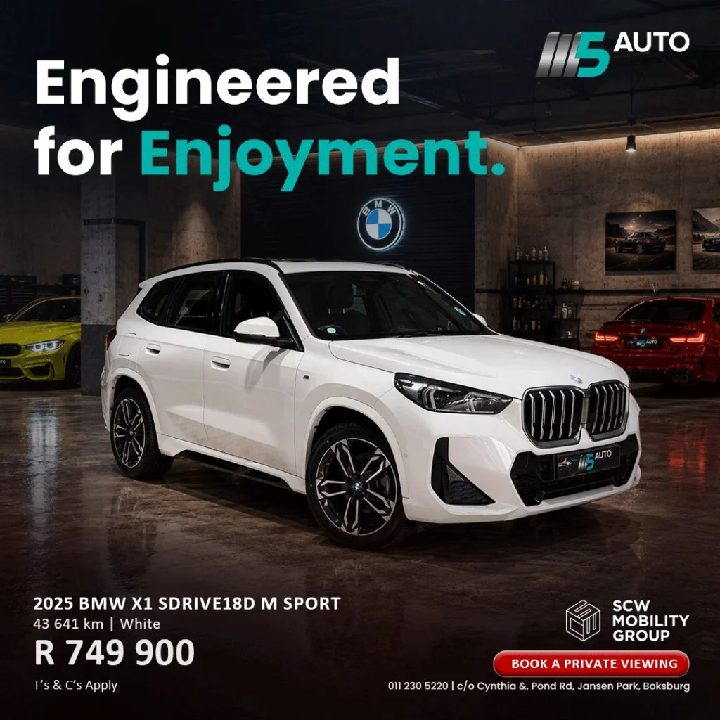 2025 BMW X1 sDrive18d M Sport now R749 900*