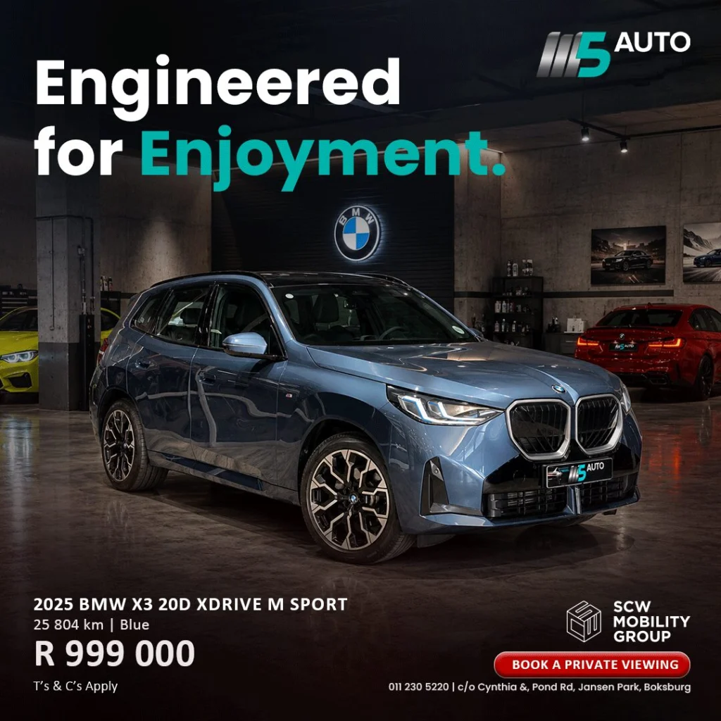 2025 BMW X3 20d xDrive M Sport now R999 900*