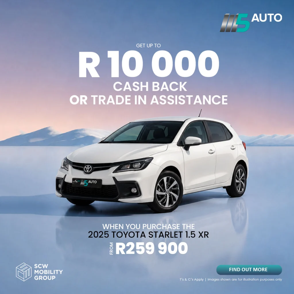 2025 Toyota Starlet 1.5 XR from R259 900*