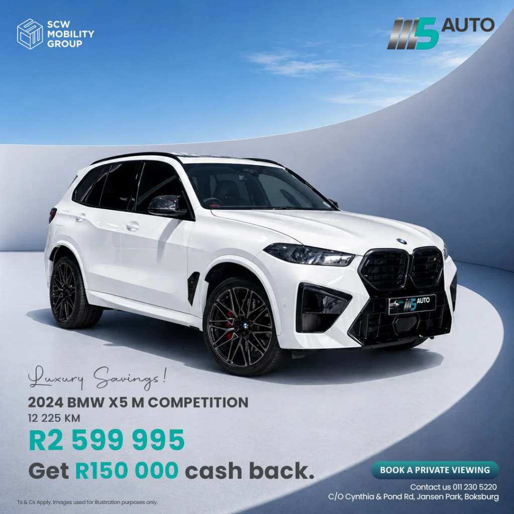 Cash Back BMW X5 from R2 599 995*