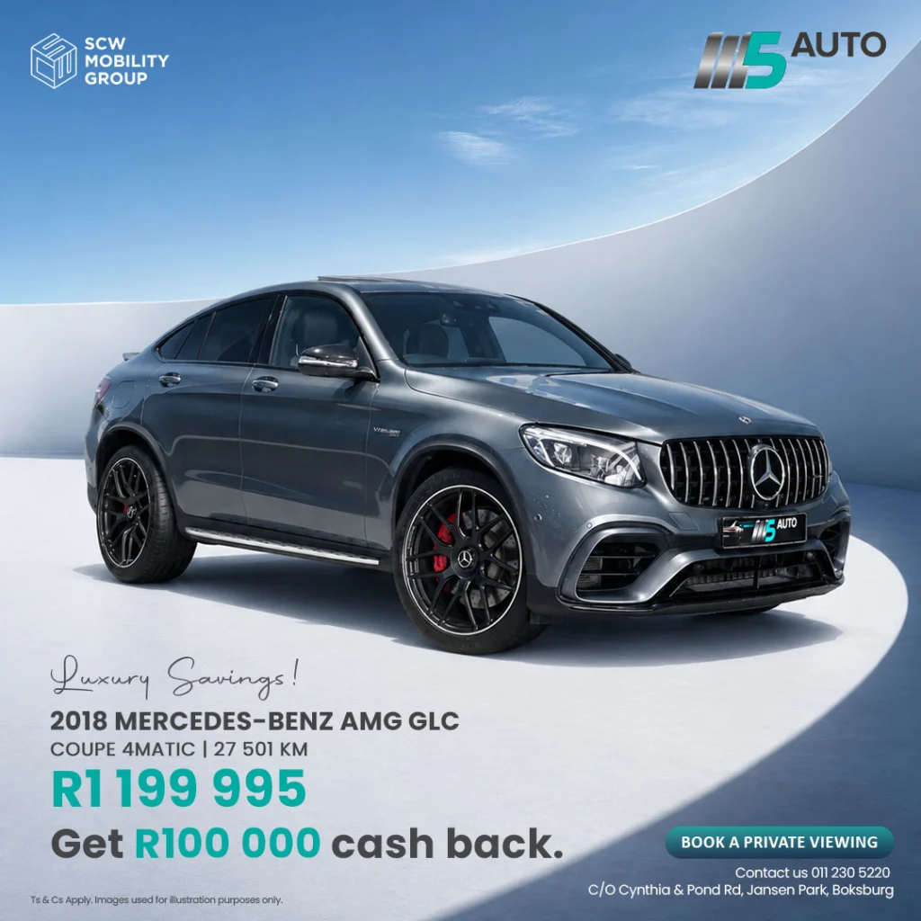 Cash Back Mercedes Benz AMG GLC from R1 199 995*