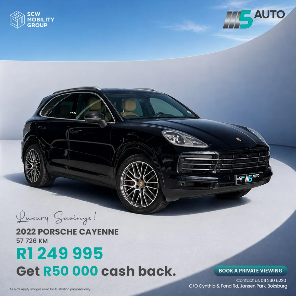 Cash Back Porsche Cayenne from R1 249 995*