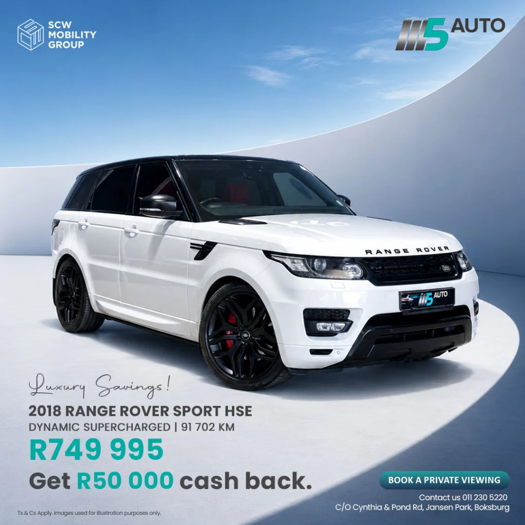 Cash Back Range Rover from R749 995*