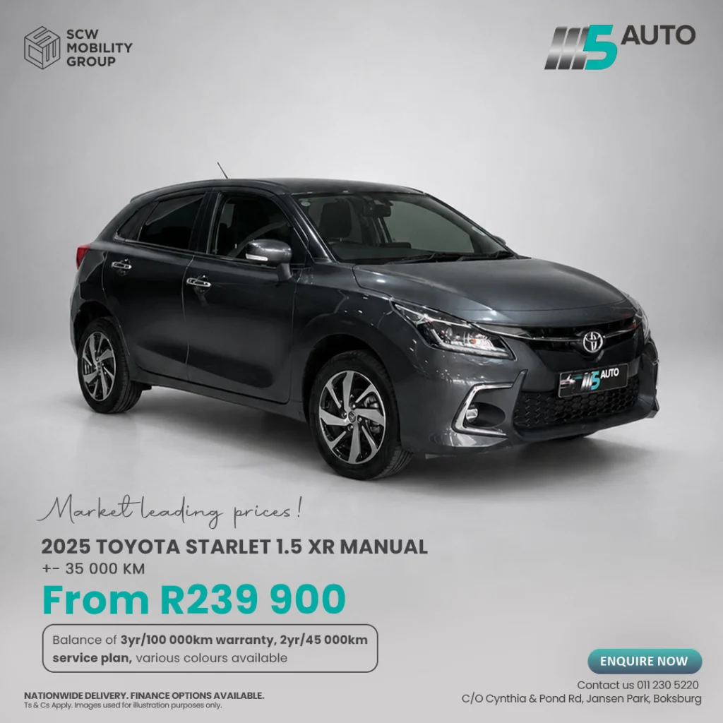 Toyota Startlet Grey from R239 900*