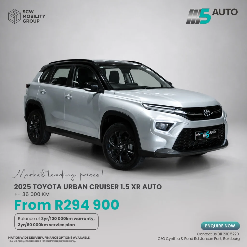 Toyota Urban Cruiser from R294 900*