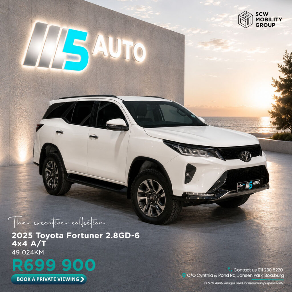 2025 Toyota Fortuner 2.8GD-6 49024KM from R699 900*