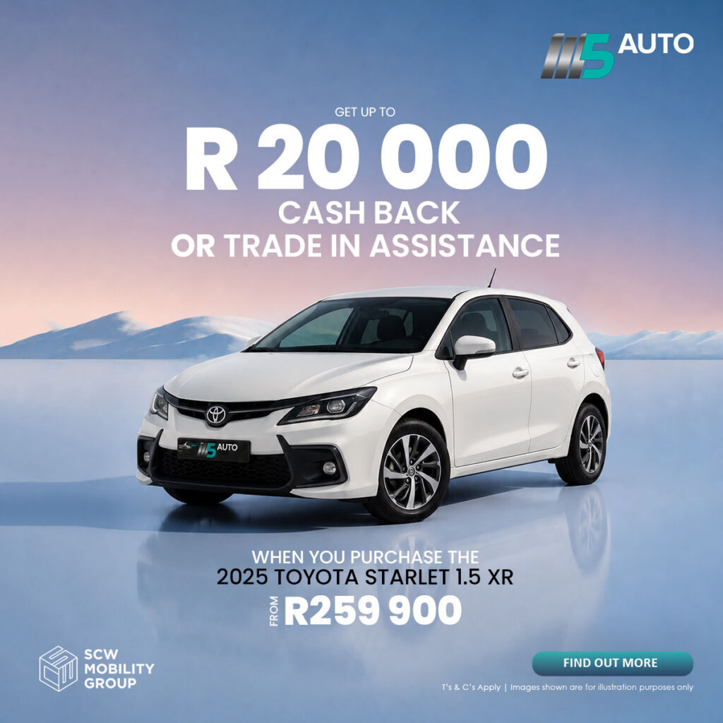 2025 Toyota Starlet 1.5 XR from R259 900*